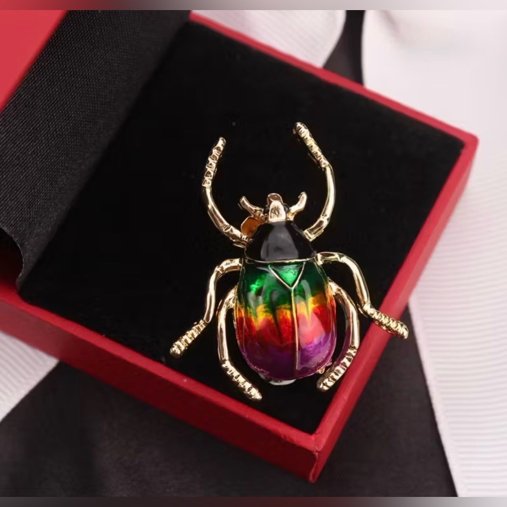 Beetle Brooch Modern New